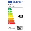 Oprawa hermetyczna LED V-TAC SAMSUNG CHIP M-series 36W 120cm układ awaryjny VT-120136 6400K 4320lm 3 lata gwarancji